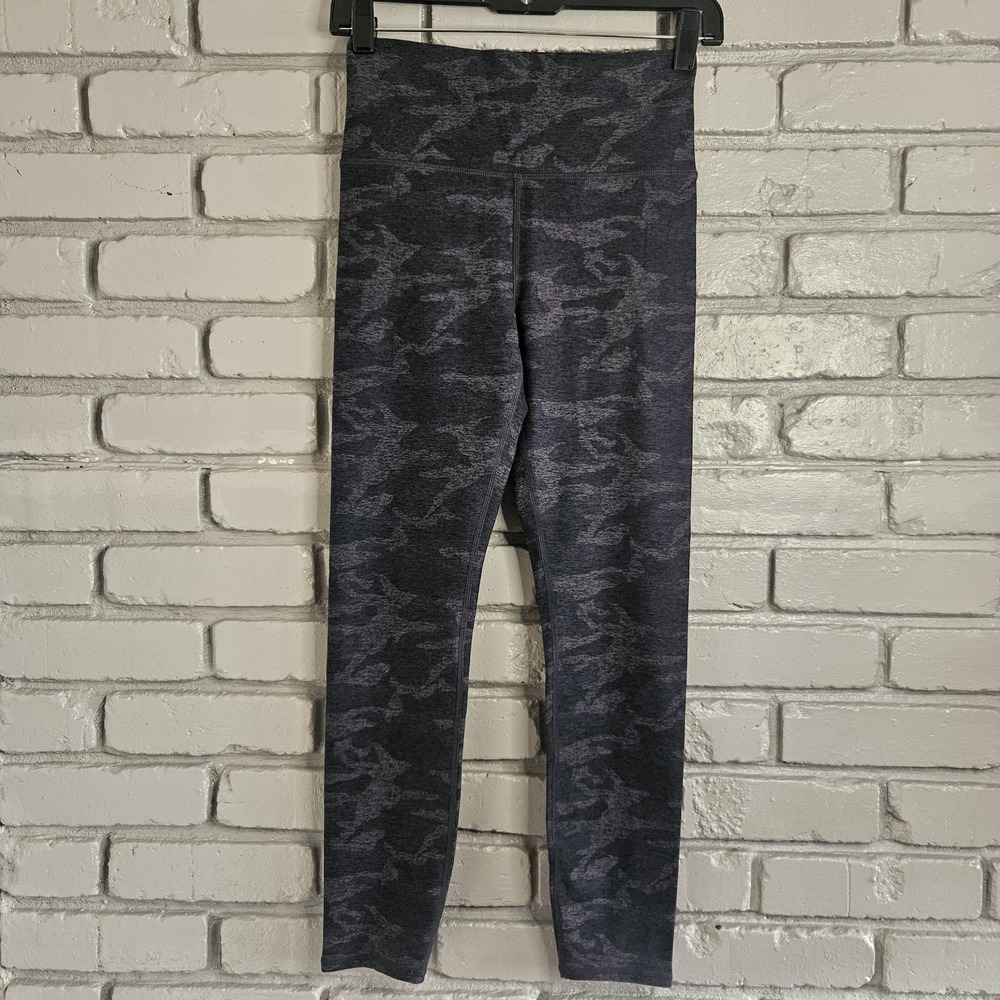 Vuori Womens Leggings Small Clean Elevation Grey‎ Camo UltraHigh Rise Suede Soft